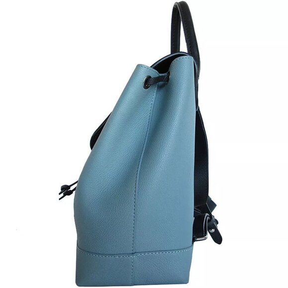 Auth LOUIS VUITTON Lockme Backpack blue-black leather - Picture 4 of 12